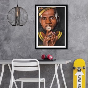 Πόστερ &amp; Κάδρο Lebron  - The King -  KD0508 40x50cm  Εκτύπωση Πόστερ (χωρίς κάδρο)