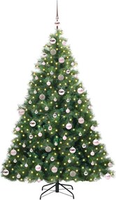 vidaXL Τεχνητό Χριστουγεννιάτικο Δέντρο Πράσινο 180 cm ΠΕ και PVC