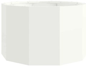 vidaXL Γλάστρα Λευκό 60 x 60 x 35 cm Ατσάλι