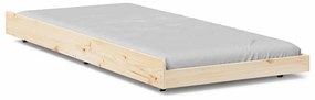 vidaXL Σκελετός Κρεβατιού Καφέ 90 x 200 cm Μασίφ ξύλο πεύκου