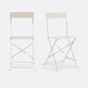 Μεταλλική σπαστή καρέκλα OZEVAN (σετ των 2)