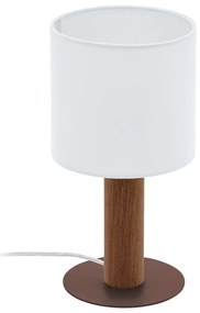Επιτραπέζιο Φωτιστικό -Πορτατίφ 97681 Brown-White Concessa 3 Eglo Μέταλλο,Ύφασμα