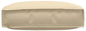 vidaXL Μαξιλάρι παλέτας για κάθισμα Μπεζ 60 x 60 x 12 cm Ύφασμα Oxford