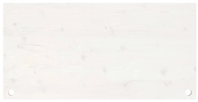 Επιφάνεια Γραφείου Λευκή 100x60x2,5 εκ. από Μασίφ Ξύλο Πεύκου - Λευκό