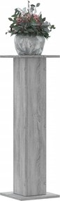 vidaXL Βάσεις Φυτών 2 τεμ. Γκρι Sonoma 30x30x95 εκ. Επεξ. Ξύλο