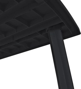 vidaXL Τραπέζι Κήπου Ανθρακί 216 x 90 x 72 εκ. Πλαστικό