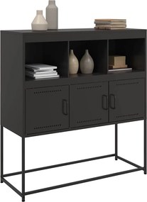 vidaXL Ντουλάπι Μαύρο 100,5x39x107 εκ. Ατσάλινο