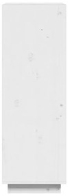 vidaXL Βιβλιοθήκη/Διαχωριστικό Χώρου Λευκό 60x35x103 εκ. Μασίφ Πεύκο