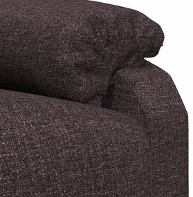 vidaXL Πολυθρόνα Ανακλινόμενη Σκούρο Καφέ Υφασμάτινη