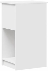vidaXL Πύργος υπολογιστή με συρτάρι Λευκό 35x45x77 cm