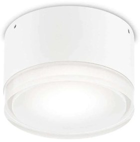 Πλαφονιέρα Urano 168036 12x7,5cm 1xGX53 15W IP44 White Ideal Lux