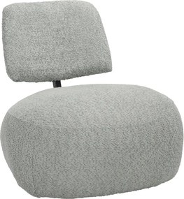 Πολυθρόνα Stonie pakoworld μπουκλέ ύφασμα σε φυστικί απόχρωση 67x73x67εκ