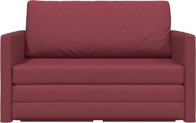 vidaXL Κρεβάτι καναπές 110cm Κόκκινο ύφασμα