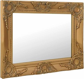 vidaXL Καθρέφτης Τοίχου με Μπαρόκ Στιλ Χρυσός 50 x 40 εκ.