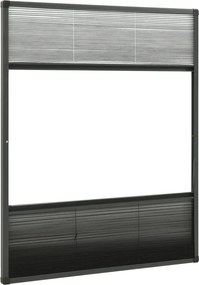 vidaXL Σήτα Παραθύρου Πλισέ με Σκίαστρο 60 x 80 εκ. Αλουμινίου