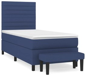 ΚΡΕΒΑΤΙ BOXSPRING ΜΕ ΣΤΡΩΜΑ ΜΠΛΕ 90X190 ΕΚ.ΥΦΑΣΜΑΤΙΝΟ 3136643