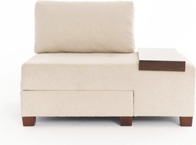 Πολυθρόνα-Κρεβάτι Κρέμα Δεξιά PERENNA CHENILLE 93x116x83