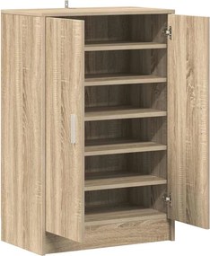 vidaXL Παπουτσοθήκη Sonoma Δρυς 60 x 35 x 92 εκ. από Επεξ. Ξύλο