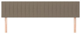 vidaXL Κεφαλάρια Taupe 160x5x78/88 εκ. Ύφασμα