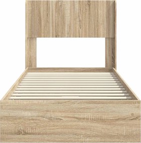 vidaXL Καλάθι με αποθήκη και κεφαλάρι Sonoma Δρυς 90 x 190 cm