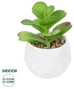 Artificial Garden SUCCULENT KALANCHOE POTTED PLANT 20995 Διακοσμητικό Φυτό Καλαχόη  Φ8 x Υ10cm