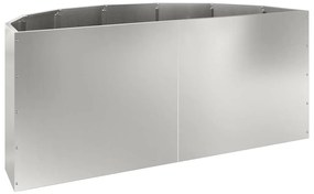 vidaXL Γλάστρα Ασημί 120 x 60 x 50 εκ. Επικαλυμμένος Χάλυβας