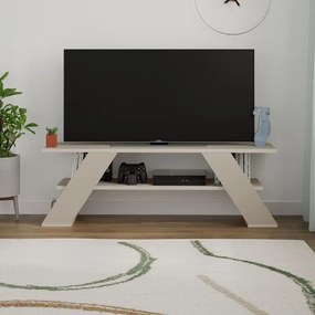 Έπιπλο τηλεόρασης Farfalla Megapap χρώμα sandstone 120x33,5x40εκ.