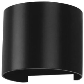 Επιτοίχιο Φωτιστικό LED 5W 230V 5°-120° 700lm IP65 Στρογγυλό Up-Down Mαύρο Φυσικό Λευκό 217090 VTAC-217090-Λευκό 217090