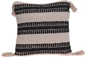 Μαξιλάρι διακοσμητικό Black Stripe - 45x45cm - Λευκό/Μαύρο