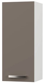CHARLOTΤE Πάνω Ντουλάπι 30x30.5x71.8εκ με μεταλλικά χερούλια Μόκα SO-CV30M
