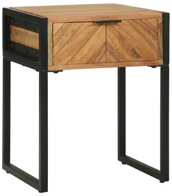 vidaXL Κομοδίνο 40x35x50 εκ Μασίφ ξύλο ακακίας