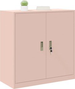 vidaXL Ντουλάπι αποθήκευσης Ροζ 90 x 40 x 90 cm Ατσάλι