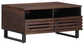 vidaXL Τραπεζάκι Σαλονιού Καφέ/Μαύρο 80x55x40 εκ. Μασίφ Ξύλο Μάνγκο