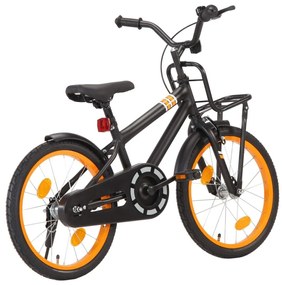 Ποδήλατο Παιδικό Μαύρο/Πορτοκαλί 18 Ιντσών με Μπροστινή Σχάρα   - Πορτοκαλί