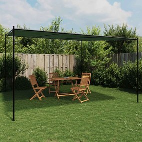 vidaXL Κιόσκι 4 x 3,98 x 2,67 μ Πράσινο Πολυεστέρας και Χάλυβας