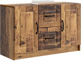 vidaXL Πλαϊνό γραφείο Παλαιωμένο ξύλο 89 x 34,5 x 57 εκ.