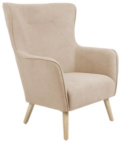 Armchair Incisive fabric natural-natural 72x89x105cm 72x89x105 εκ.