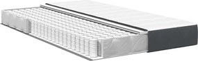 vidaXL Στρώμα Κρεβατιού με στρώμα Γκρι 120 x 190 cm ύφασμα