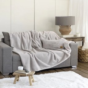 Ριχτάρι Αντιολισθητικό Snuggle Light Gray Nima Τριθέσιο 180x300cm Πολυέστερ