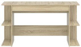 vidaXL Γραφείο Sonoma Δρυς 140 x 50 x 75 εκ. από Επεξεργασμένο Ξύλο