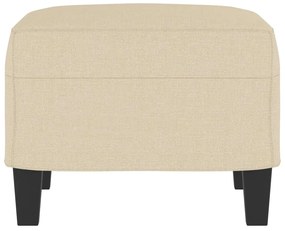 vidaXL Υποπόδιο Κρεμ 60x50x41 εκ. Υφασμάτινο