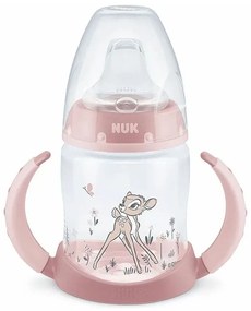 Μπιμπερό First Choice Plus Bambi 10743313 Με Λαβές Temperature Control 150ml 6-18 Μηνών Pink Nuk 150ml Polypropylene