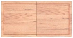 vidaXL Επιφ Τραπεζιού Αν Καφέ 120x60x(2-6)εκ. Επεξ. Μασίφ Ξύλο Δρυός