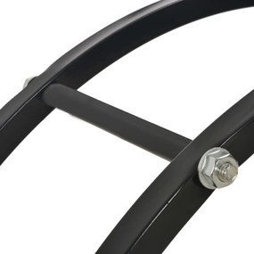vidaXL Ράφι Καυσόξυλων Μαύρο 70 x 20 x 70 εκ. Ατσάλινο