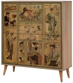 Παπουτσοθήκη - Ντουλάπι Multilux 863SPH3953 95x36x111cm Multi Μοριοσανίδα,Ξύλο
