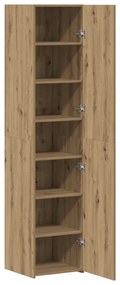 vidaXL Υψηλός μπουφές Artisan Oak 40x42.5x185 cm Επεξεργασμένο ξύλο