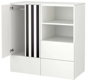 SMASTAD/PLATSA σύνθεση αποθήκευσης με 3 συρτάρια, 120x57x123 cm 995.499.05