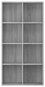 vidaXL Βιβλιοθήκη/Βοηθητικό Ντουλάπι Γκρι sonoma 66x30x130εκ Επεξ Ξύλο
