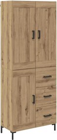 vidaXL Highboard 2 τμχ. Artisan Oak 69,5 x 34 x 180 εκ.