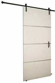 Συρόμενες πόρτες Dover 155, 37 kg, Άσπρο, Πλαστικοποιημένη μοριοσανίδα, Αλουμίνιο | Epipla1.gr